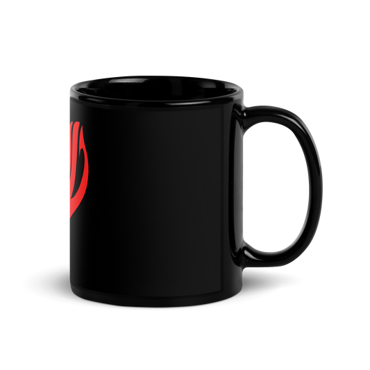 Fairy Tail Black Glossy Mug